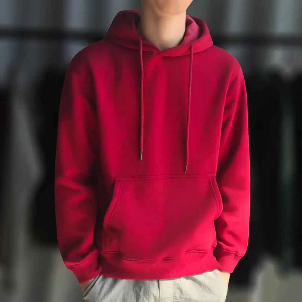 Pullover Large Pocket Streetwear Ribbed Cuff Pure Color Drawstring Sweatshirt Hoodie for Office
Pullover Large Pocket Streetwear Ribbed Cuff Pure Color Drawstring Sweatshirt Hoodie for Office