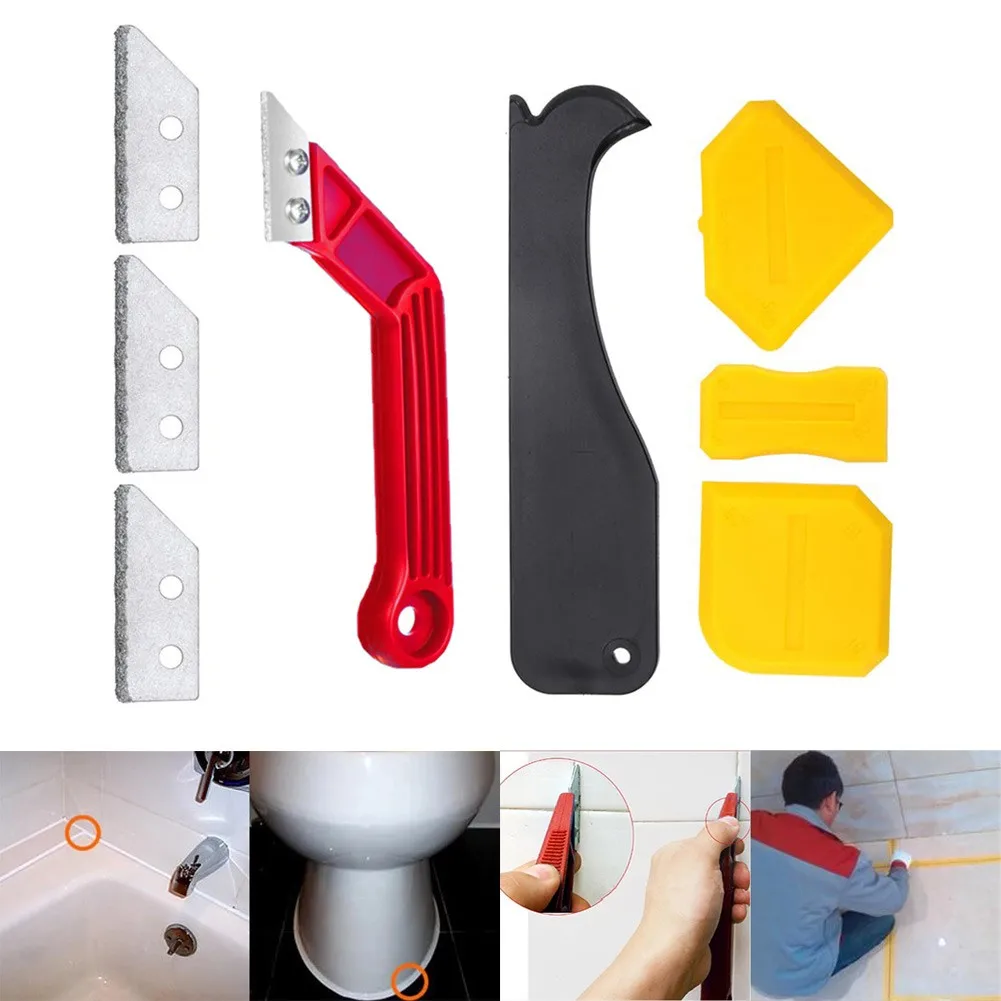 7pcs Sealant Finisher Caulking Tool Kit And Grout Cleaning Remover Blades Floor Tile Cleaning Degreasing Device Gap Scraper
7pcs Sealant Finisher Caulking Tool Kit And Grout Cleaning Remover Blades Floor Tile Cleaning Degreasing Device Gap Scraper