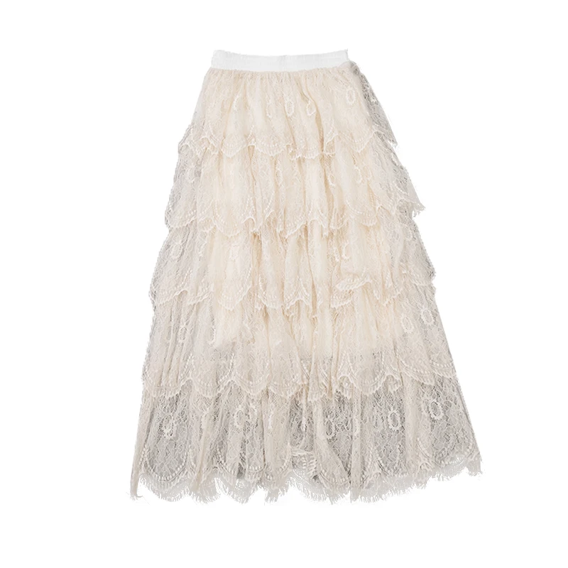 2021 Spring High Waist Lace Midi Skirt Women Elegant Fashion Harajuku A-Line Black Cupcake Skirts Female Korean Clothing New
2021 Spring High Waist Lace Midi Skirt Women Elegant Fashion Harajuku A-Line Black Cupcake Skirts Female Korean Clothing New