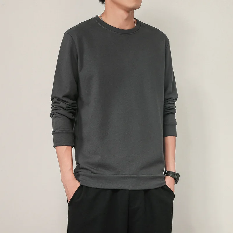 2020 New Autumn Solid Color Coat Men's Loose Round Neck Pullover Casual Fashion All-match Solid Color Large Size Coat Base Shirt
2020 New Autumn Solid Color Coat Men's Loose Round Neck Pullover Casual Fashion All-match Solid Color Large Size Coat Base Shirt