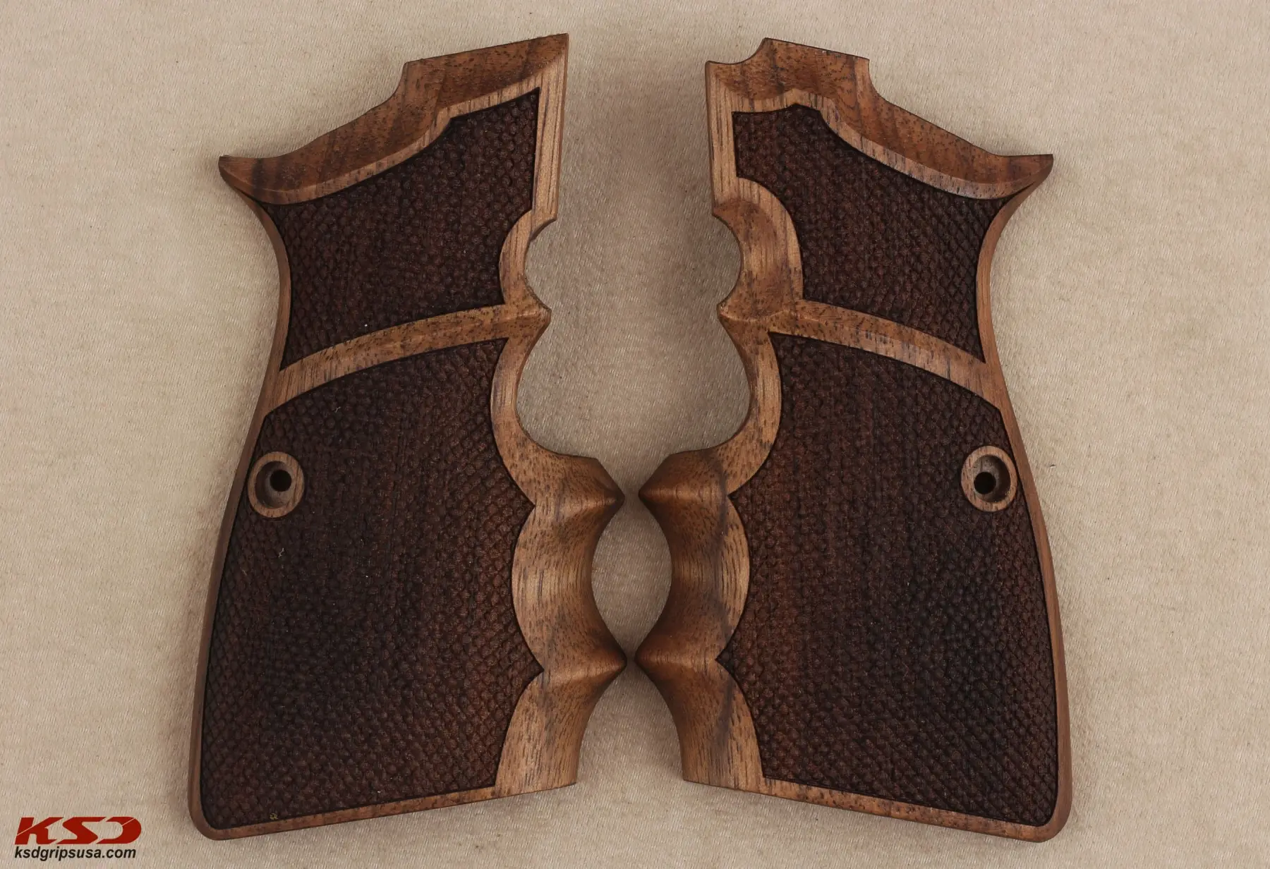 KSDGrips Browning HP High Power Compatible Walnut Grip for Replacement with Diamond Checkered
KSDGrips Browning HP High Power Compatible Walnut Grip for Replacement with Diamond Checkered