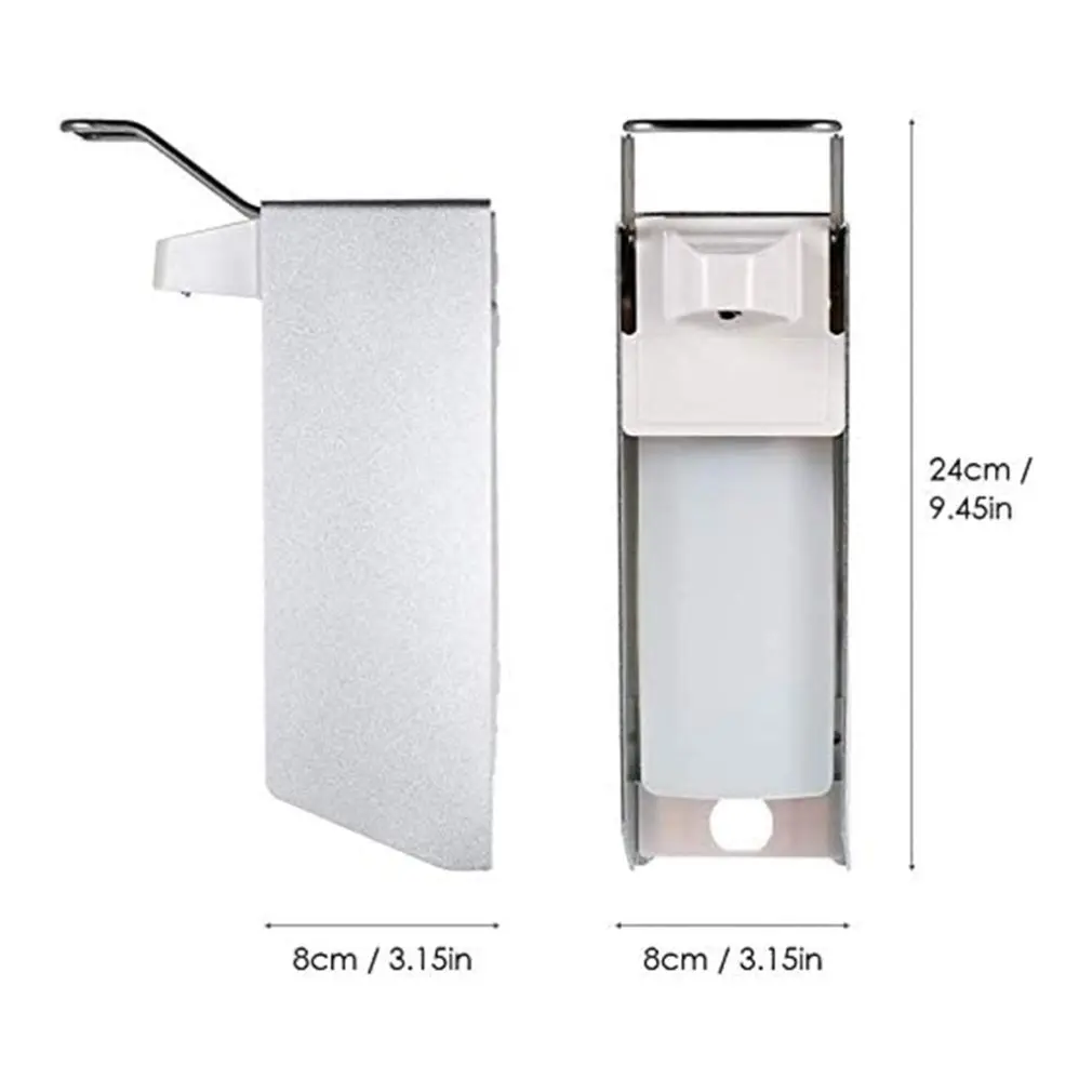 

500ml Wall Mount Wall Dispenser Soap Bathroom Accessories Plastic Detergent Shampoo Dispensers Double Hand Kitchen Soap Bottle