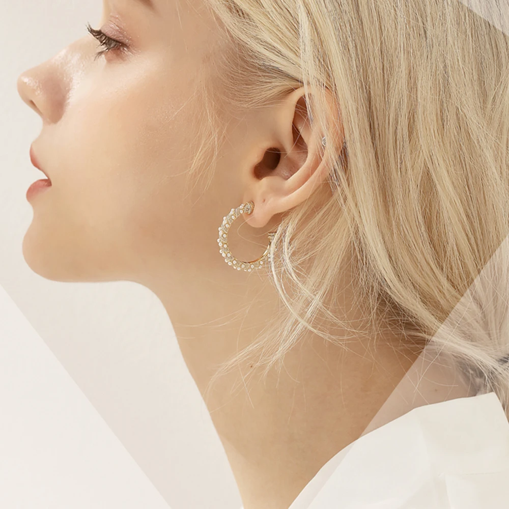 Temperament Earrings Geometric Circle drop Earrings Pearl Fashion women Girl Wedding Party Girl Gift
Temperament Earrings Geometric Circle drop Earrings Pearl Fashion women Girl Wedding Party Girl Gift