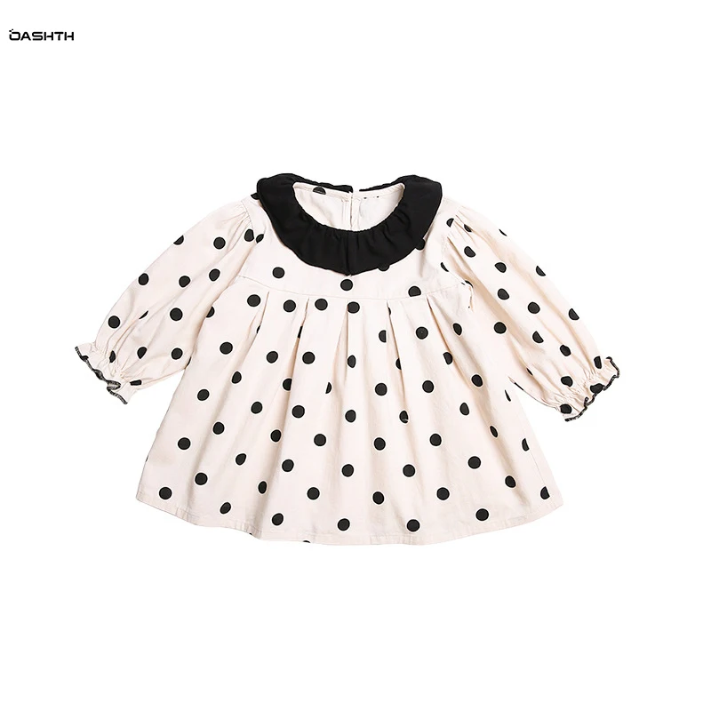 OASHTH Children's skirts girls doll collar dress spring new small fresh polka-dot long-sleeved skirt
OASHTH Children's skirts girls doll collar dress spring new small fresh polka-dot long-sleeved skirt