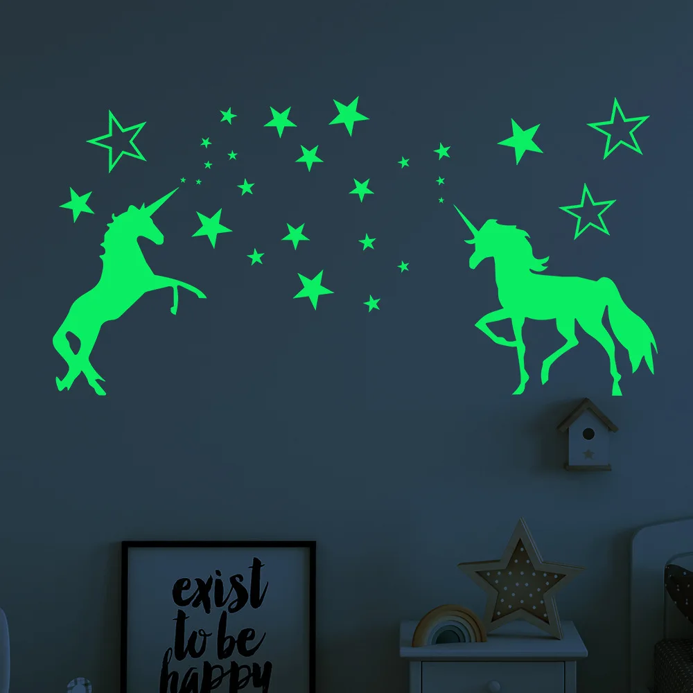 New Luminous Carved Unicorn Star Horse Luminous Stickers Children's Room Home Decoration Cartoon Fluorescent Room Decoration
New Luminous Carved Unicorn Star Horse Luminous Stickers Children's Room Home Decoration Cartoon Fluorescent Room Decoration