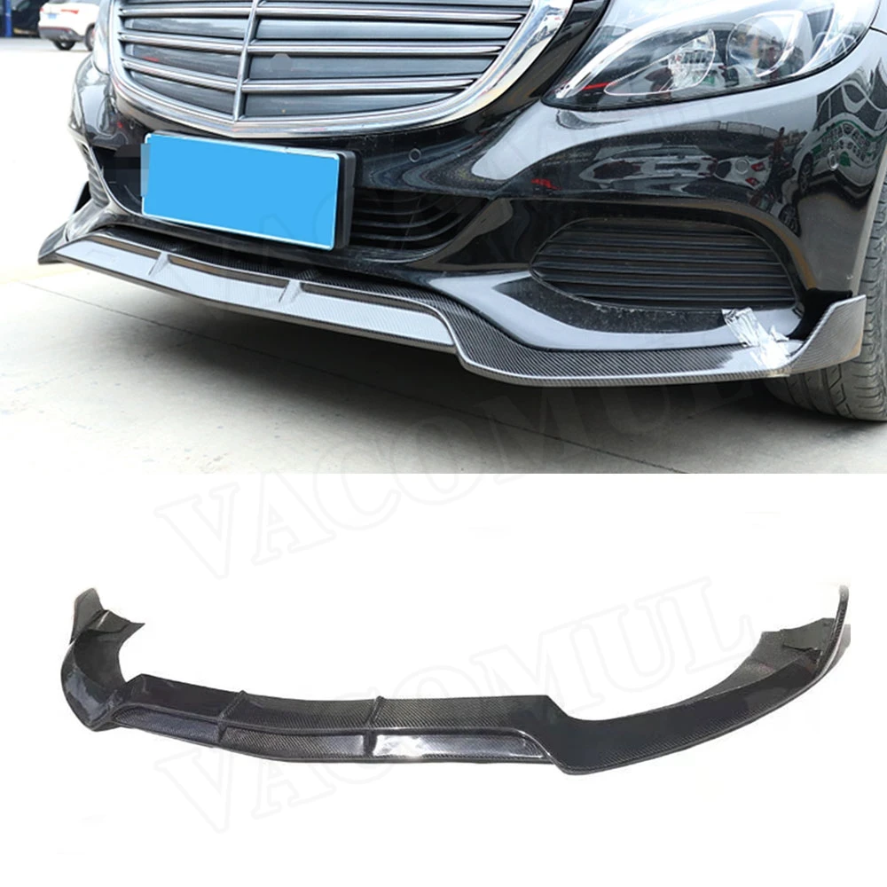 For C Class Carbon Fiber Front Bumper Lip Spoiler for Mercedes Benz W205 C180 C200 C260 Standard Bumper 15-19 Car Styling
For C Class Carbon Fiber Front Bumper Lip Spoiler for Mercedes Benz W205 C180 C200 C260 Standard Bumper 15-19 Car Styling
