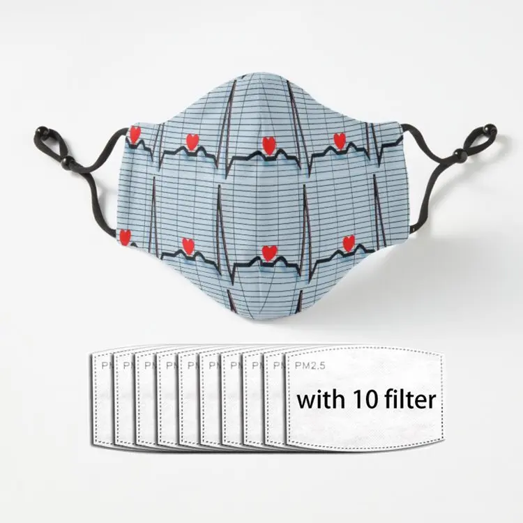 EKG Cardiac Rhythm Strips Draw Print Face Fashion Masks Mouth Adult Reusable Washable Fabric Mask Masks men/Women Face Cover
EKG Cardiac Rhythm Strips Draw Print Face Fashion Masks Mouth Adult Reusable Washable Fabric Mask Masks men/Women Face Cover