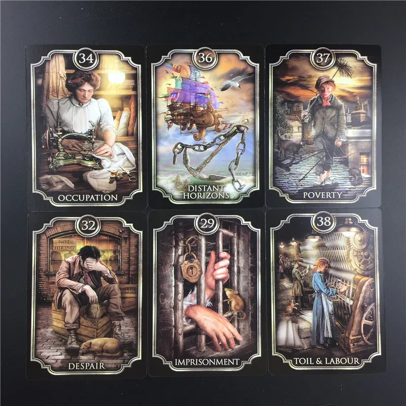 Creative Fin De Siecle Kipper Tarot Cards 39PCS/Set Full English Divination Game Card With PDF Guidebook Party Board Game Toys
Creative Fin De Siecle Kipper Tarot Cards 39PCS/Set Full English Divination Game Card With PDF Guidebook Party Board Game Toys