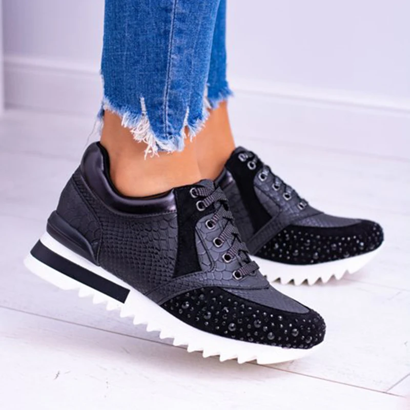 Women's Vulcanize Shoes Summer Comfortable Sneakers For Women Fashion Walking Shoes Women's Crystal Decoration Casual Sneakers
Women's Vulcanize Shoes Summer Comfortable Sneakers For Women Fashion Walking Shoes Women's Crystal Decoration Casual Sneakers