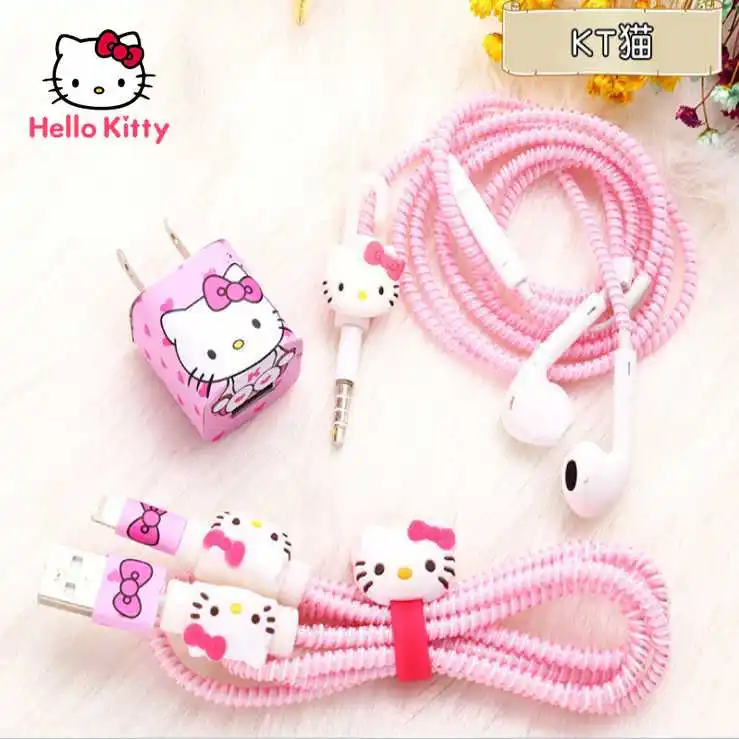 Hello Kitty Cartoon Cute Apple Data Cable Protective Cover Charging Cable Universal Protective Cover
Hello Kitty Cartoon Cute Apple Data Cable Protective Cover Charging Cable Universal Protective Cover
