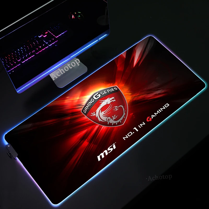 Игровой большой коврик для мыши Dragon MSI RGB, светодиодный компьютерный коврик для мыши с подсветкой, коврик для клавиатуры, Настольный коврик
Игровой большой коврик для мыши Dragon MSI RGB, светодиодный компьютерный коврик для мыши с подсветкой, коврик для клавиатуры, Настольный коврик