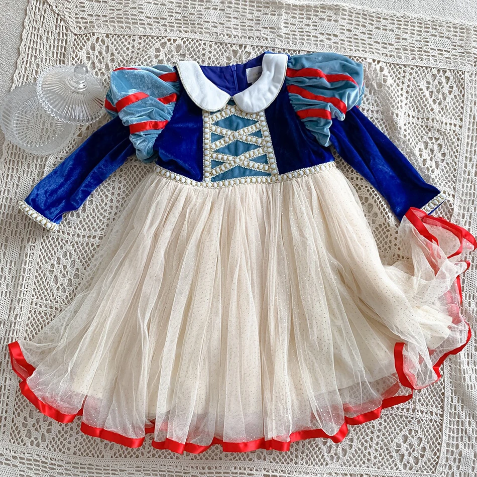 Fancy Snow White Tutu Dress for Girls with Headband Long Sleeve Winter Autumn Warm Princess Dress Kids Halloween Snow White Gown
Fancy Snow White Tutu Dress for Girls with Headband Long Sleeve Winter Autumn Warm Princess Dress Kids Halloween Snow White Gown