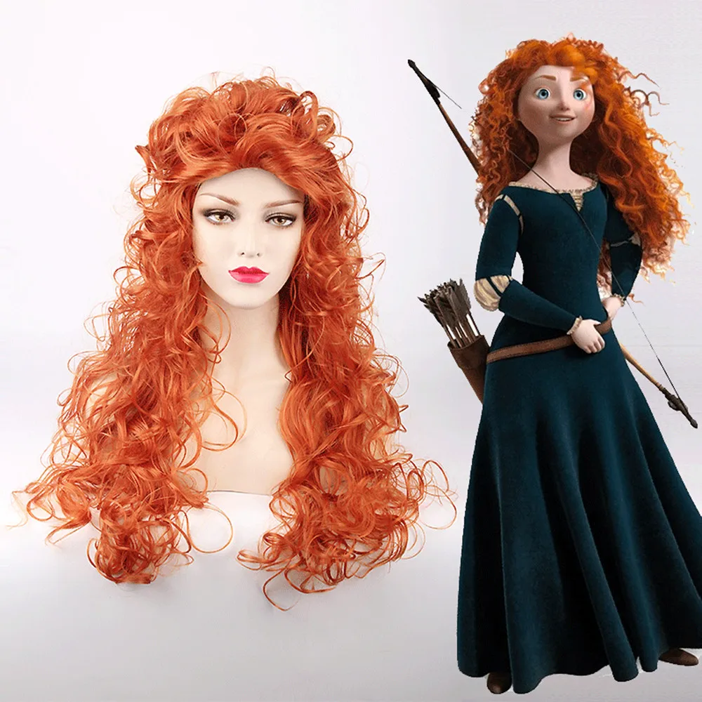 Angelaicos Women's Fluffy Wavy Party Halloween Costume Merida Wig Long Brown Merida Brave Wig Heat Resistant Synthetic Hair
Angelaicos Women's Fluffy Wavy Party Halloween Costume Merida Wig Long Brown Merida Brave Wig Heat Resistant Synthetic Hair