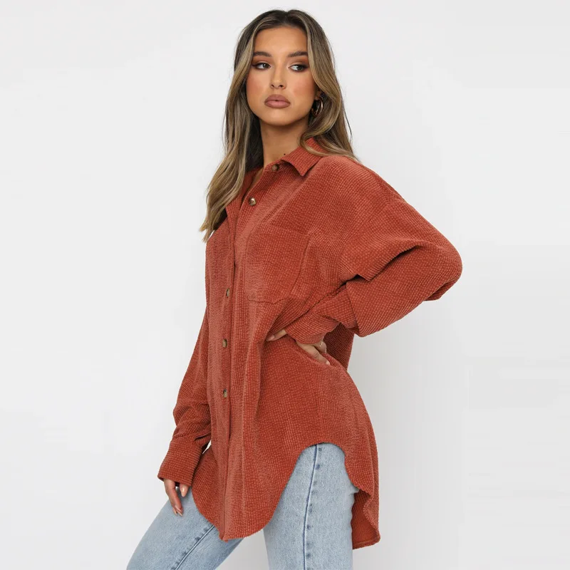 Women Long Sleeve Coat Loose Turn Down Collar Single Breasted Jacket Vintage Streetwear Casual Outerwear Office Lady 2021 Autumn
Women Long Sleeve Coat Loose Turn Down Collar Single Breasted Jacket Vintage Streetwear Casual Outerwear Office Lady 2021 Autumn