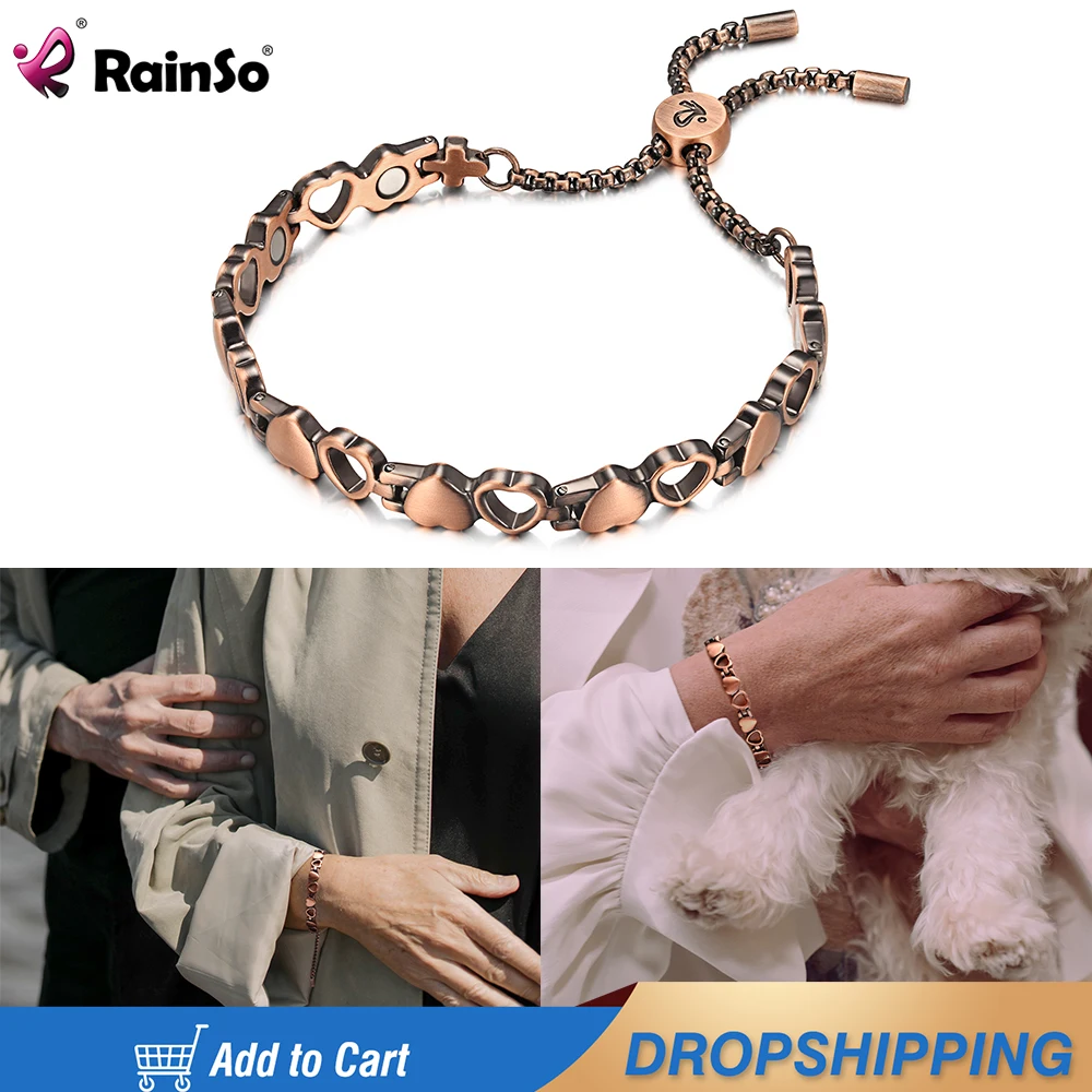 Rainso Luxury Copper Bracelet For Woman With Magnet Health Care Elements Bracelet Viking Fashion Hand Chain Lover Girls Jewerly
Rainso Luxury Copper Bracelet For Woman With Magnet Health Care Elements Bracelet Viking Fashion Hand Chain Lover Girls Jewerly
