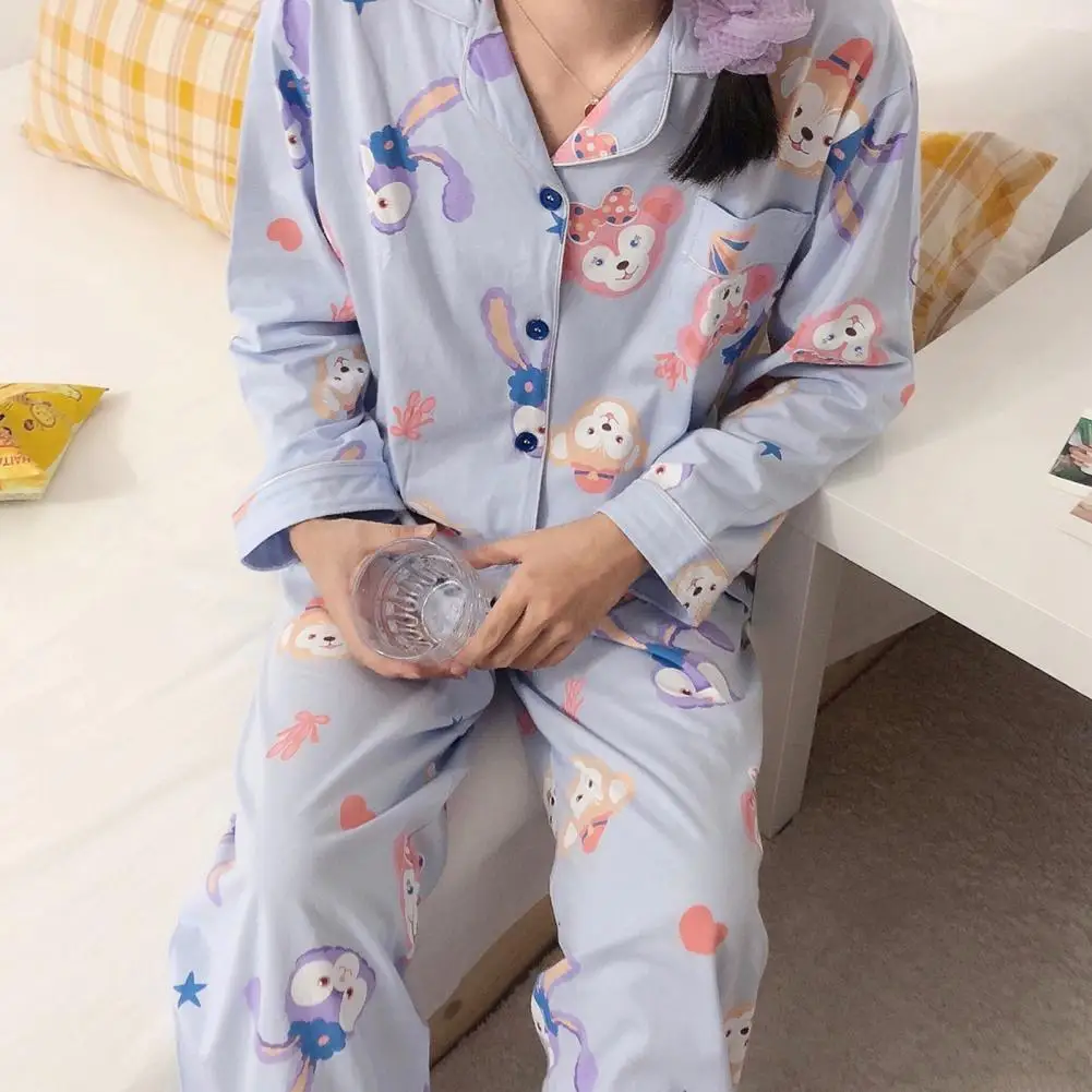 women sweet long sleeve pajamase set home clothes lapel collar pocket shirts pants 2 piece set sleepwear home set
women sweet long sleeve pajamase set home clothes lapel collar pocket shirts pants 2 piece set sleepwear home set