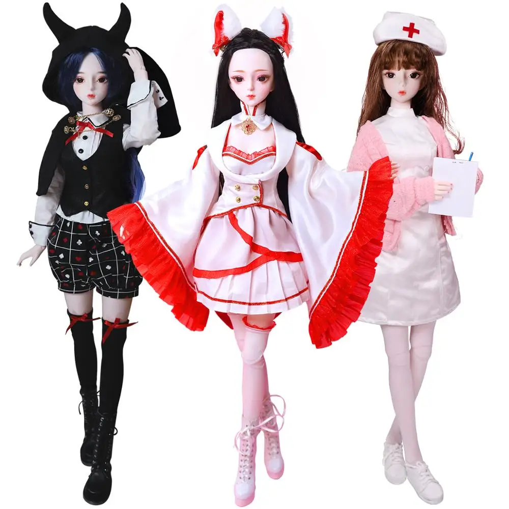 DBS doll 1/3 BJD Cosplay Collection mechanical joint Body Including hair eyes clothes 62cm height girls ICY DBS SD
DBS doll 1/3 BJD Cosplay Collection mechanical joint Body Including hair eyes clothes 62cm height girls ICY DBS SD