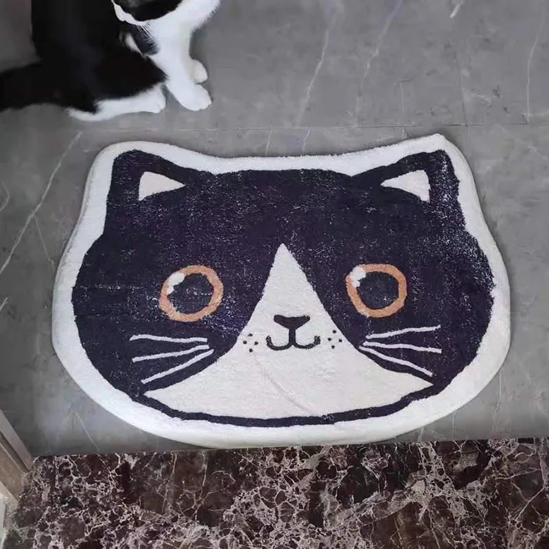 Cartoon Cat Mat Bathroom Door Entrance Mat Anti-Slip Bath Rug Bathroom Toilet Mat Entrance Door Absorbent Mat Non-slip Door Mat
Cartoon Cat Mat Bathroom Door Entrance Mat Anti-Slip Bath Rug Bathroom Toilet Mat Entrance Door Absorbent Mat Non-slip Door Mat