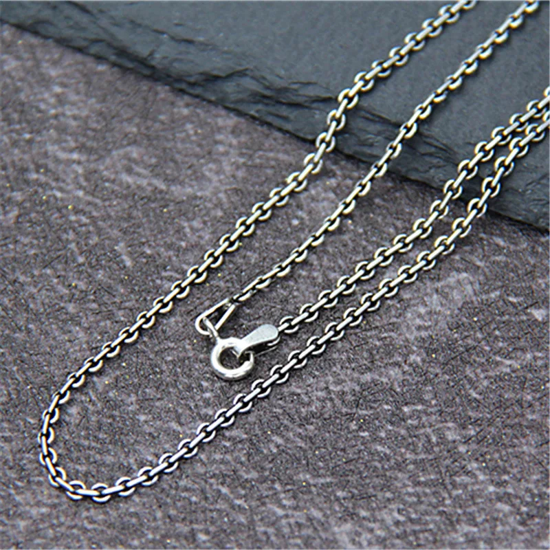 Real S925 Sterling Silver Vintage Thai Silver O-word Necklace Long Short Sweater Chain Exquisite Party Jewellery
Real S925 Sterling Silver Vintage Thai Silver O-word Necklace Long Short Sweater Chain Exquisite Party Jewellery