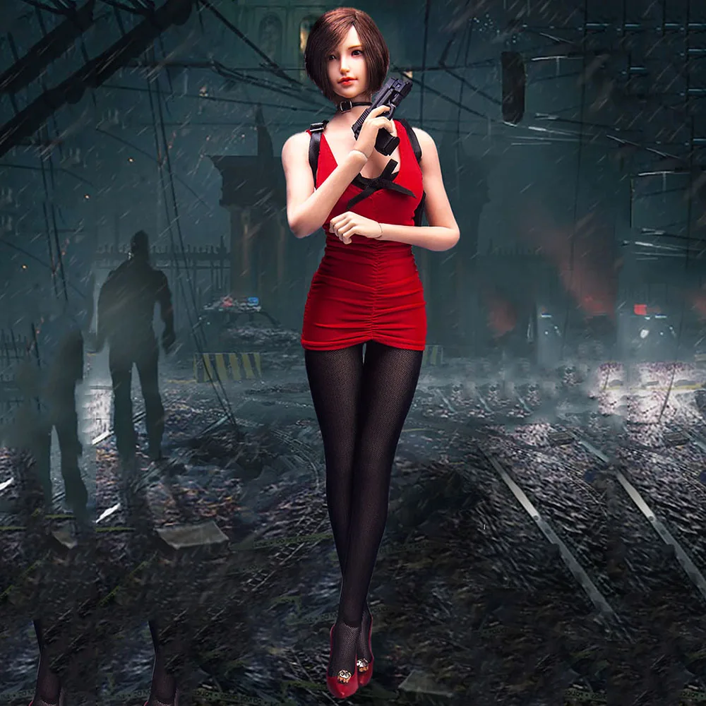 TYM128 1/6 Ada Wong Red Dress Set Clothes Model With Pisto Gun for 12'' TBL PH Female Soldier Big Breast Action Figure Body
TYM128 1/6 Ada Wong Red Dress Set Clothes Model With Pisto Gun for 12'' TBL PH Female Soldier Big Breast Action Figure Body