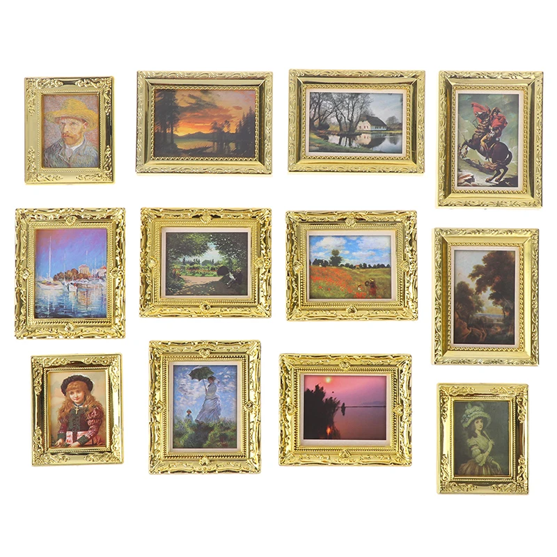 Dollhouse Miniature 1:12 Mini Photo Frame Antique Manny Frame Oil Painting DIY Doll House Decorative Accessories
Dollhouse Miniature 1:12 Mini Photo Frame Antique Manny Frame Oil Painting DIY Doll House Decorative Accessories
