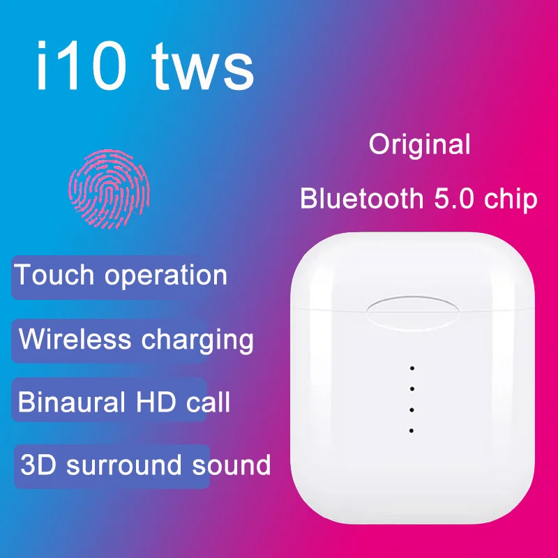Беспроводные Bluetooth 5 0 наушники i9S TWS бинауральная фотогарнитура с зарядным боксом