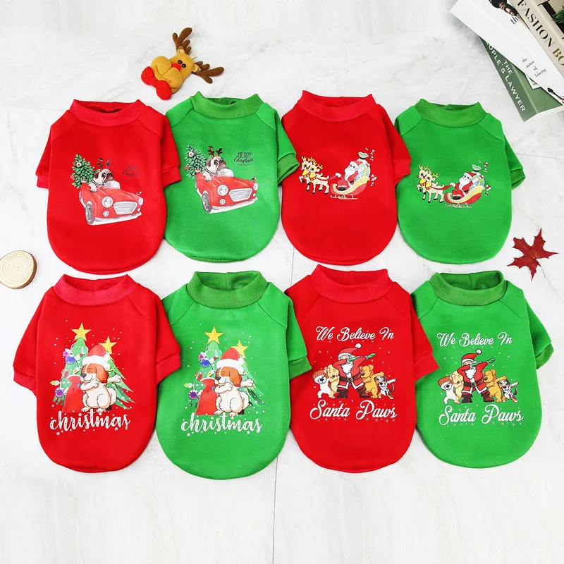 S-2XL Autumn Winter Christmas Print Sweatshirt Warm Dog Clothes Puppy Outfit Pet Cat Coat Fashion Clothing For Small Dogs
S-2XL Autumn Winter Christmas Print Sweatshirt Warm Dog Clothes Puppy Outfit Pet Cat Coat Fashion Clothing For Small Dogs