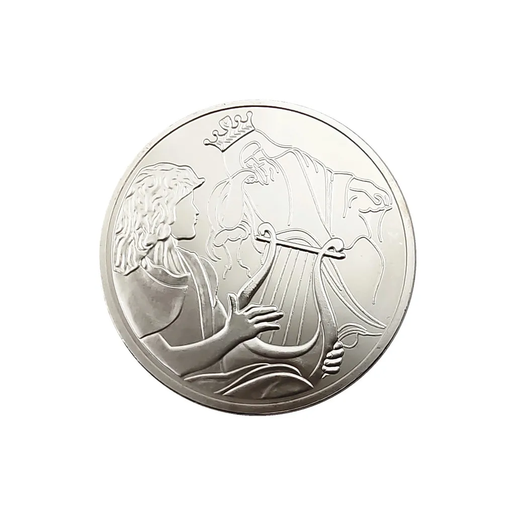 David Plays The Harp for King Saul Silver Medal Israel Historical and Cultural Stories Commemorative Coins Collection Specie
David Plays The Harp for King Saul Silver Medal Israel Historical and Cultural Stories Commemorative Coins Collection Specie
