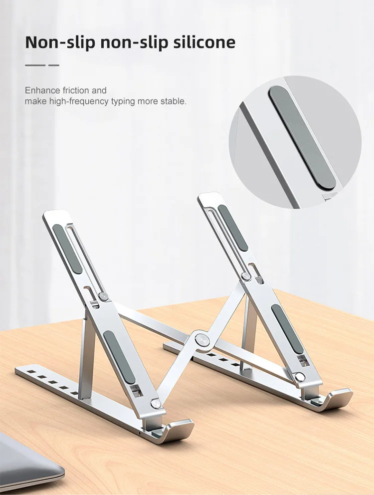 Adjustable Foldable Laptop Stand Aluminum Alloy Non-Slip Tablet Stands Holder Support For Notebook Macbook Ipad Mobile
Adjustable Foldable Laptop Stand Aluminum Alloy Non-Slip Tablet Stands Holder Support For Notebook Macbook Ipad Mobile