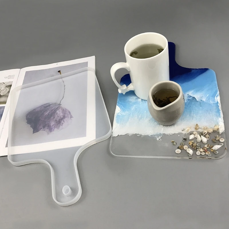2Pcs Silicone Large Tray Resin Mold Serving Board Tray Coaster with Handles Mold
2Pcs Silicone Large Tray Resin Mold Serving Board Tray Coaster with Handles Mold