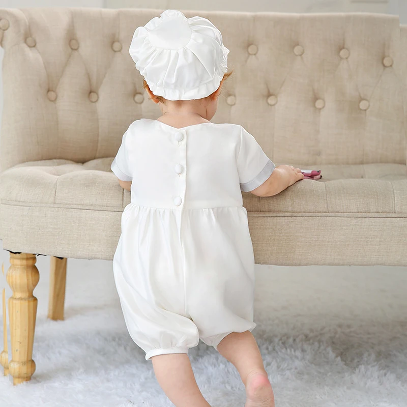 2020 New Baby Boy Clothes First Second Birthday Wedding Party Romper With Hat Formal Baptism Newborn Infant Summer Set
2020 New Baby Boy Clothes First Second Birthday Wedding Party Romper With Hat Formal Baptism Newborn Infant Summer Set