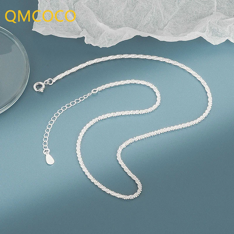 QMCOCO минималистское ожерелье из серебра 925 пробы для женщин и девушек 2021 Новая женская элегантная простая цепочка аксессуары для шеи
QMCOCO минималистское ожерелье из серебра 925 пробы для женщин и девушек 2021 Новая женская элегантная простая цепочка аксессуары для шеи
