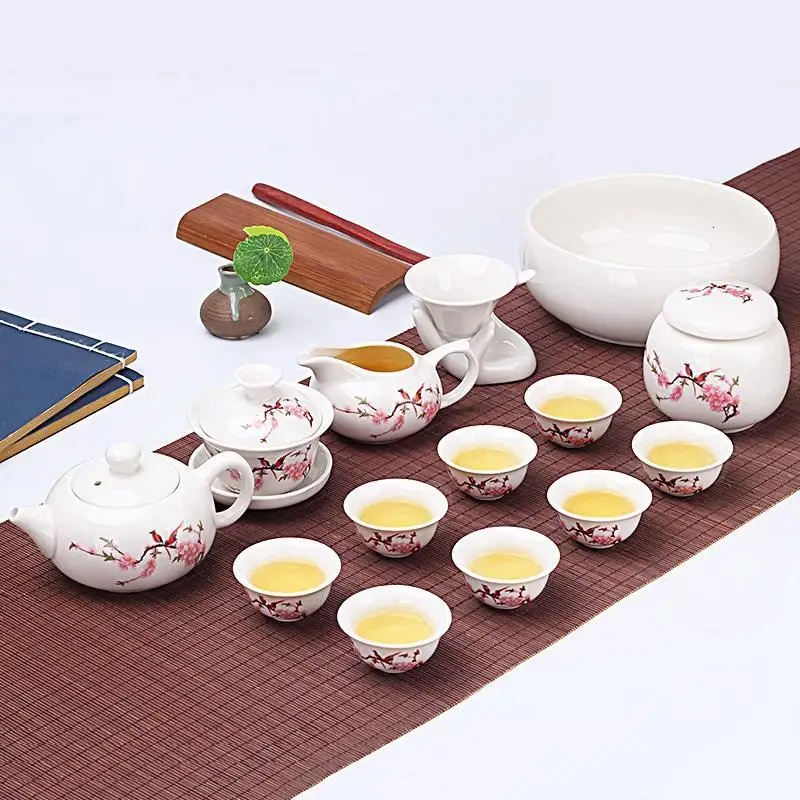 Chic Garden Kitchen Teapot Gongfu Dekoration Organizer Cucina Home Decoration Accessories Chinese China Tea Pot Teaware Set
Chic Garden Kitchen Teapot Gongfu Dekoration Organizer Cucina Home Decoration Accessories Chinese China Tea Pot Teaware Set