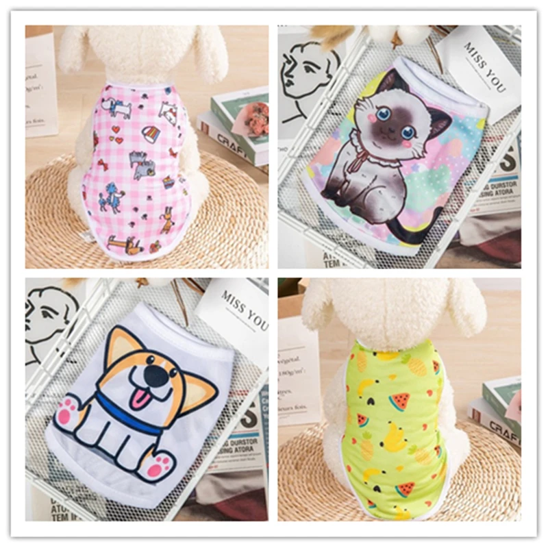 XS-XXL Super Cute Cat Vest Breathable Cool Summer Pet Clothes Dog Accessories Teacup Puppy Vest Pet Supplies Sphinx Cat Clothing
XS-XXL Super Cute Cat Vest Breathable Cool Summer Pet Clothes Dog Accessories Teacup Puppy Vest Pet Supplies Sphinx Cat Clothing