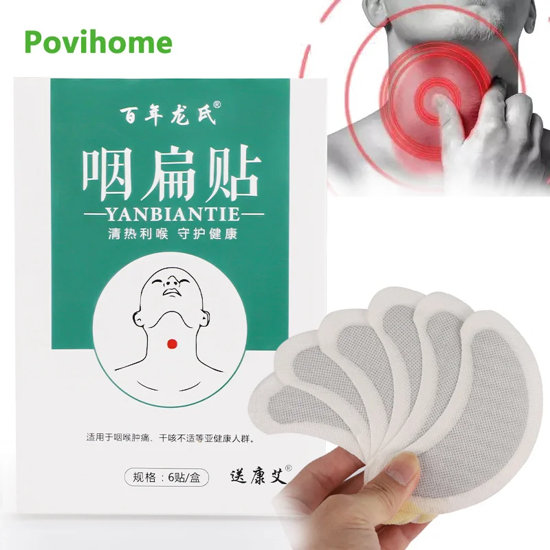 6pcs Pharyngitis Halitosis Sore Throat Plaster Anti Inflammation Treatment Pain Relief Throat Discomfort Patch Medical Plaster
6pcs Pharyngitis Halitosis Sore Throat Plaster Anti Inflammation Treatment Pain Relief Throat Discomfort Patch Medical Plaster