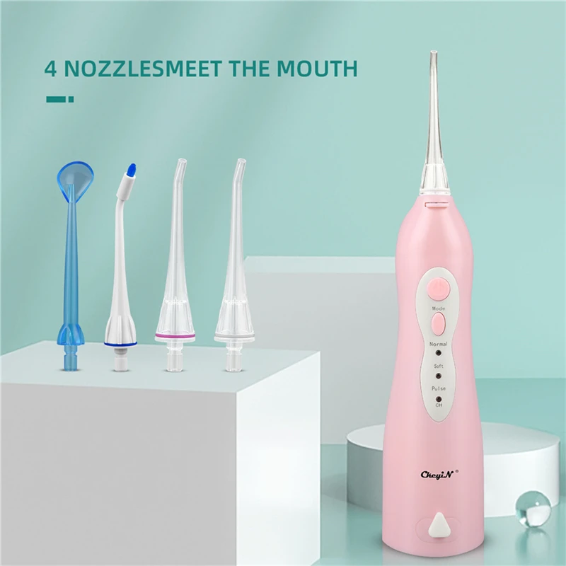 CkeyiN USB Rechargeable Portable Oral Irrigator USB Rechargeable Dental Water Flosser 3 Modes Adjustmentable Water Jet Irrigator
CkeyiN USB Rechargeable Portable Oral Irrigator USB Rechargeable Dental Water Flosser 3 Modes Adjustmentable Water Jet Irrigator
