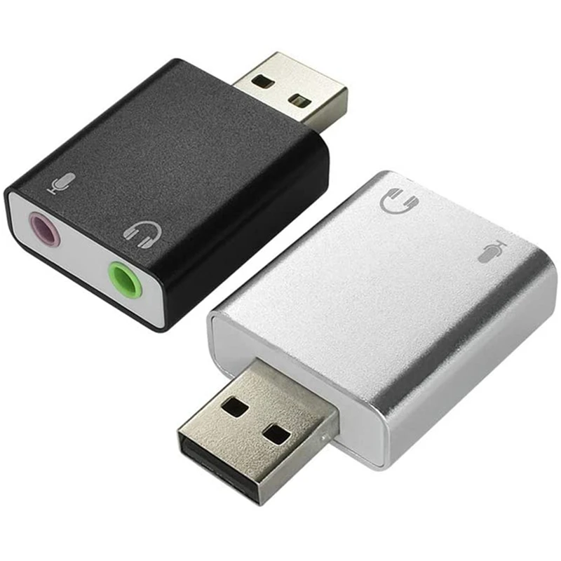 2Pack USB to Audio External Stereo Sound Adapter with 3.5mm Headphone and Microphone Jack for Mac/Windows/PC/Laptops/PS4
2Pack USB to Audio External Stereo Sound Adapter with 3.5mm Headphone and Microphone Jack for Mac/Windows/PC/Laptops/PS4