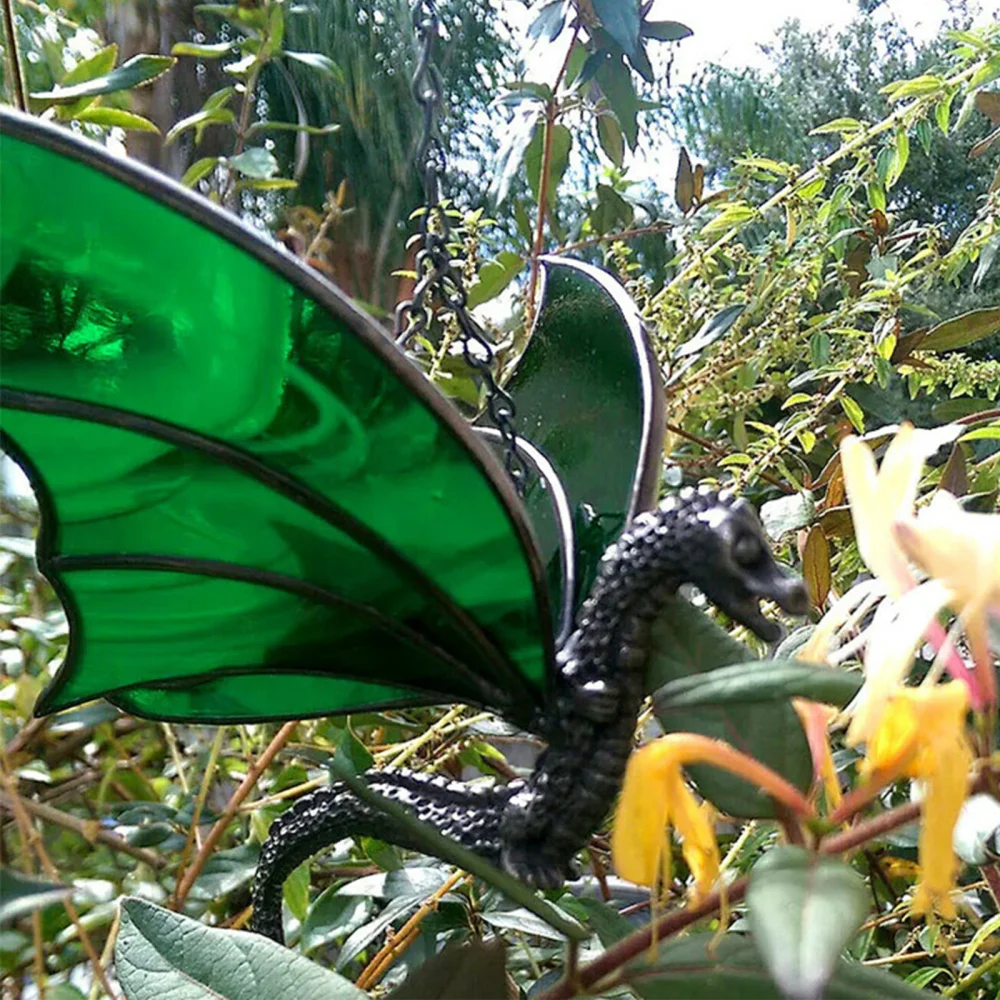 Stained Sun Catcher Pendant Ornament Garden Decoration Resin Dragon Hanging With Chain Decorations Creative Life-like Ornaments
Stained Sun Catcher Pendant Ornament Garden Decoration Resin Dragon Hanging With Chain Decorations Creative Life-like Ornaments