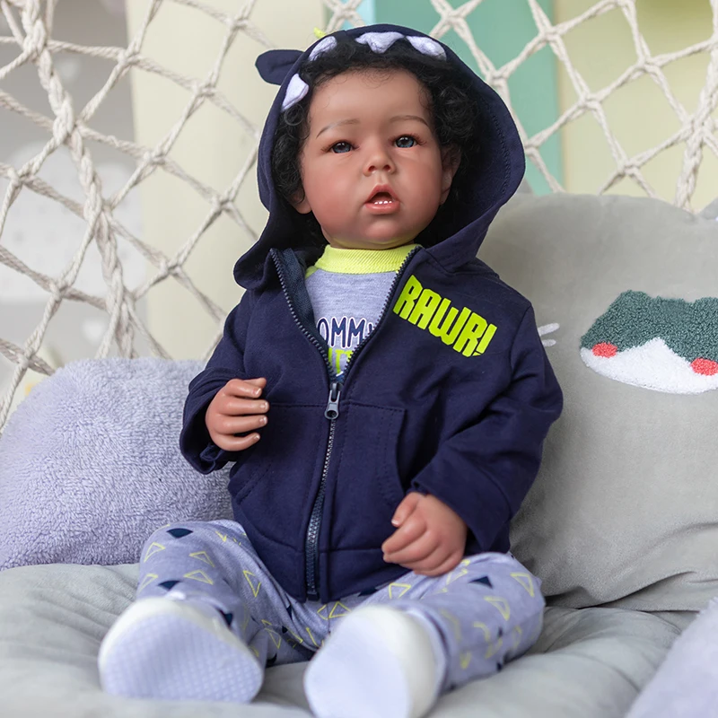 20inch Bebe Doll Africn American Boy Newborn Size High Quality Collectible Art Doll
20inch Bebe Doll Africn American Boy Newborn Size High Quality Collectible Art Doll