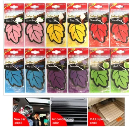 Paper Car Air Freshener Hanging Vanilla Perfume/fragrance Leaf Shape Air Freshener for Car Interior Decoration Wholesale 1/12pcs
Paper Car Air Freshener Hanging Vanilla Perfume/fragrance Leaf Shape Air Freshener for Car Interior Decoration Wholesale 1/12pcs