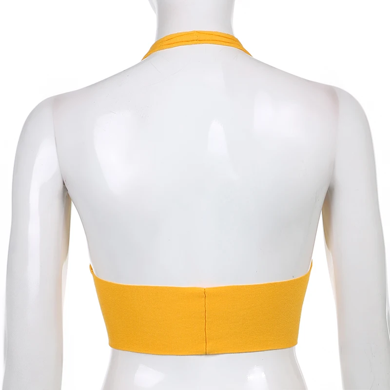 Y2K V Neck Bandage Knitted Halter Crop Tank Tops Women Sexy 2021Summer Backless Casual Shirt Party Vest Sleeveless Tee Beachwear 
Y2K V Neck Bandage Knitted Halter Crop Tank Tops Women Sexy 2021Summer Backless Casual Shirt Party Vest Sleeveless Tee Beachwear