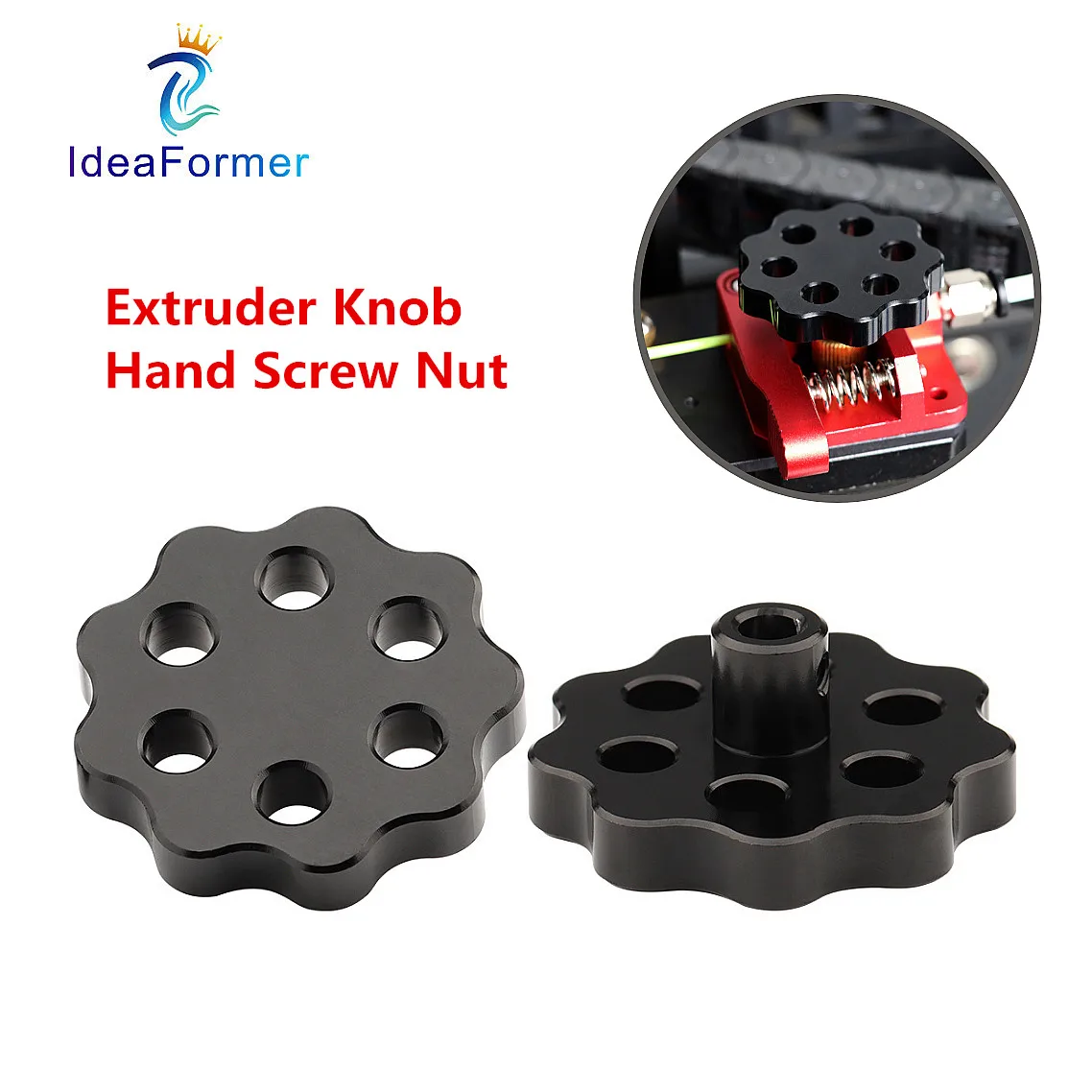 3D Printer Parts EndER3 CR-10 Extruder Knob Hand Screw Nut E axis motor metal handwheel For Creality 3D Printer Ender 3 V2 CR-10
3D Printer Parts EndER3 CR-10 Extruder Knob Hand Screw Nut E axis motor metal handwheel For Creality 3D Printer Ender 3 V2 CR-10