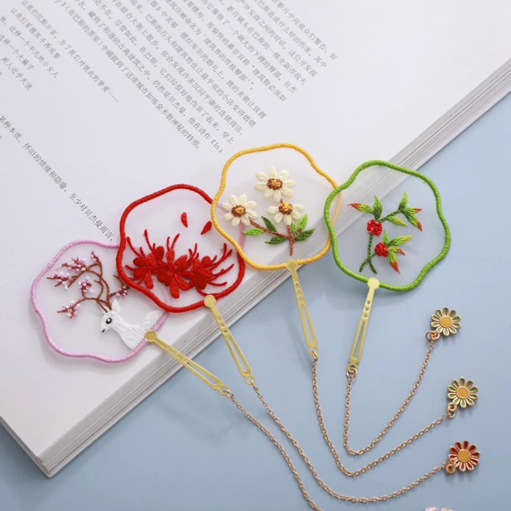 Chinese Style Embroidery Bookmark Set DIY Crafts Book Clip Embroidery Bookmark Set Cross Stitch Kit Tassel Crafts Ornament Decor
Chinese Style Embroidery Bookmark Set DIY Crafts Book Clip Embroidery Bookmark Set Cross Stitch Kit Tassel Crafts Ornament Decor
