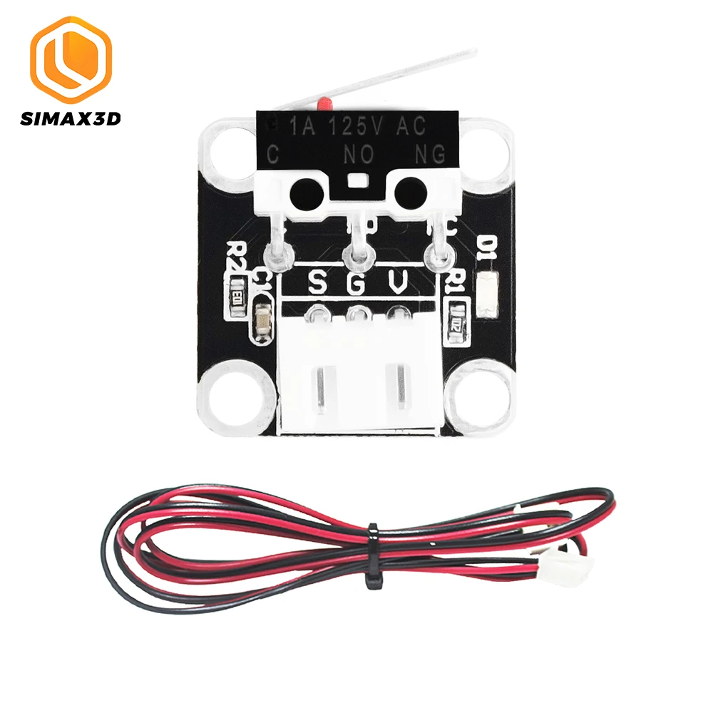 Концевой микро-концевой выключатель SIMAX3D Mini X/Y/Z Axis 3Pin N/O N/C Control 5A 250V с проводом 1M для 3D принтера серии Ender 3 CR10 
Концевой микро-концевой выключатель SIMAX3D Mini X/Y/Z Axis 3Pin N/O N/C Control 5A 250V с проводом 1M для 3D принтера серии Ender 3 CR10