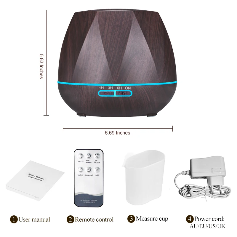 500ML Remote Control Air Humidifier Essential Oil Diffuser Humidificador Mist Maker LED Aroma Diffusor Aromatherapy
500ML Remote Control Air Humidifier Essential Oil Diffuser Humidificador Mist Maker LED Aroma Diffusor Aromatherapy