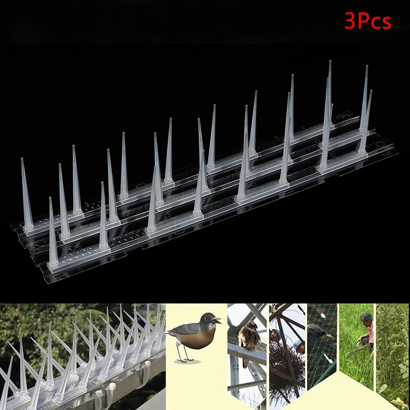 3pcs Plastic Bird Pigeon Spikes Anti Bird Pigeon Spike Scare Pest Control Garden
3pcs Plastic Bird Pigeon Spikes Anti Bird Pigeon Spike Scare Pest Control Garden
