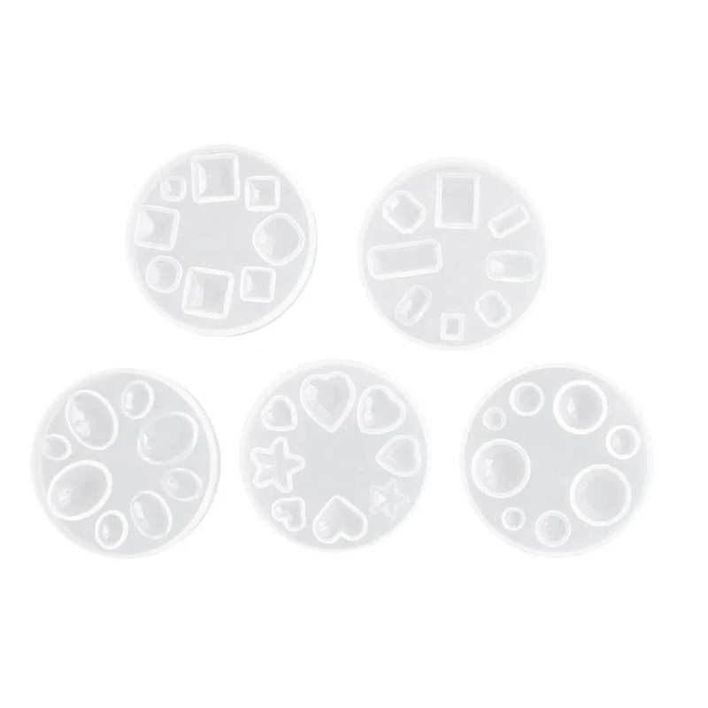 5 Pcs Silicone Mould, Small Round Love Rhombus Rectangle Square Polygon, Crystal Epoxy Mold for DIY Resin Jewelry Making
5 Pcs Silicone Mould, Small Round Love Rhombus Rectangle Square Polygon, Crystal Epoxy Mold for DIY Resin Jewelry Making