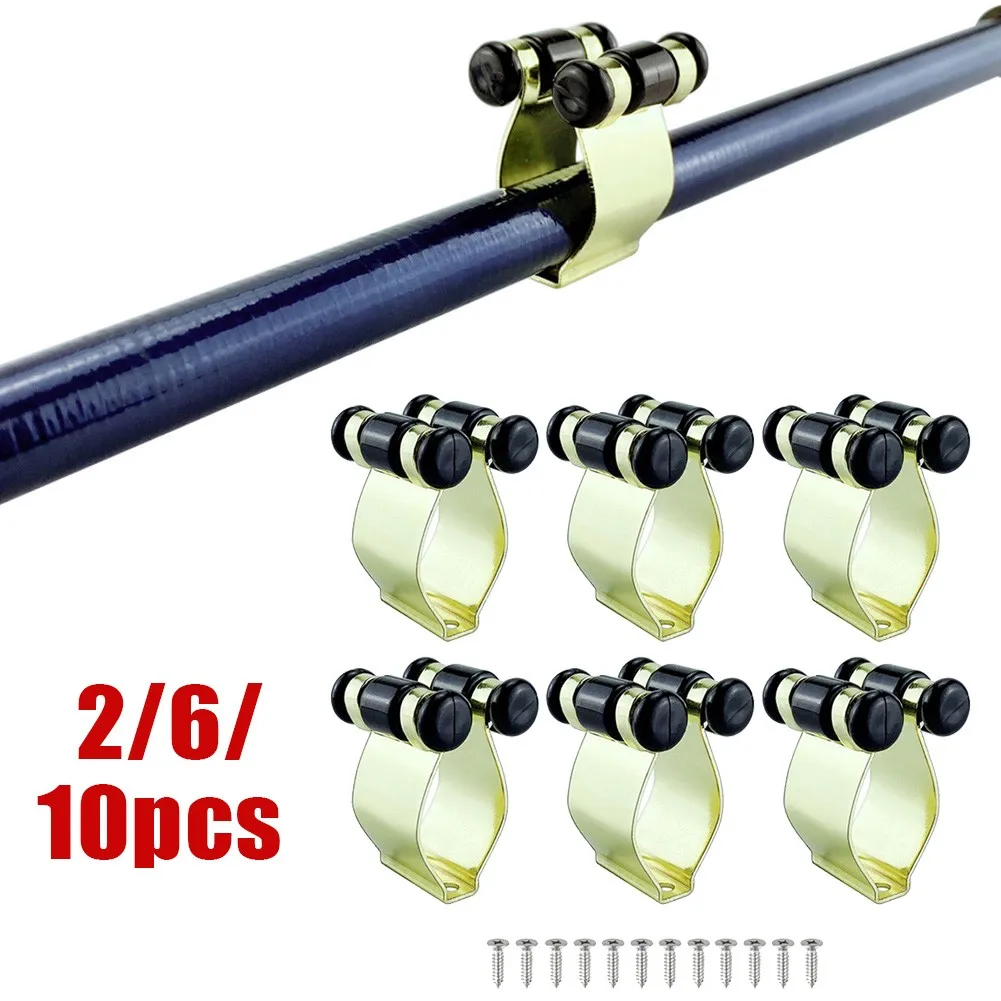 2/6/10pcs Wall Mounted Fishing Rod Pole Storage Clip Clamp Holder Rack Organizer For Billiards Pole 18~30mm Diameter Rods
2/6/10pcs Wall Mounted Fishing Rod Pole Storage Clip Clamp Holder Rack Organizer For Billiards Pole 18~30mm Diameter Rods