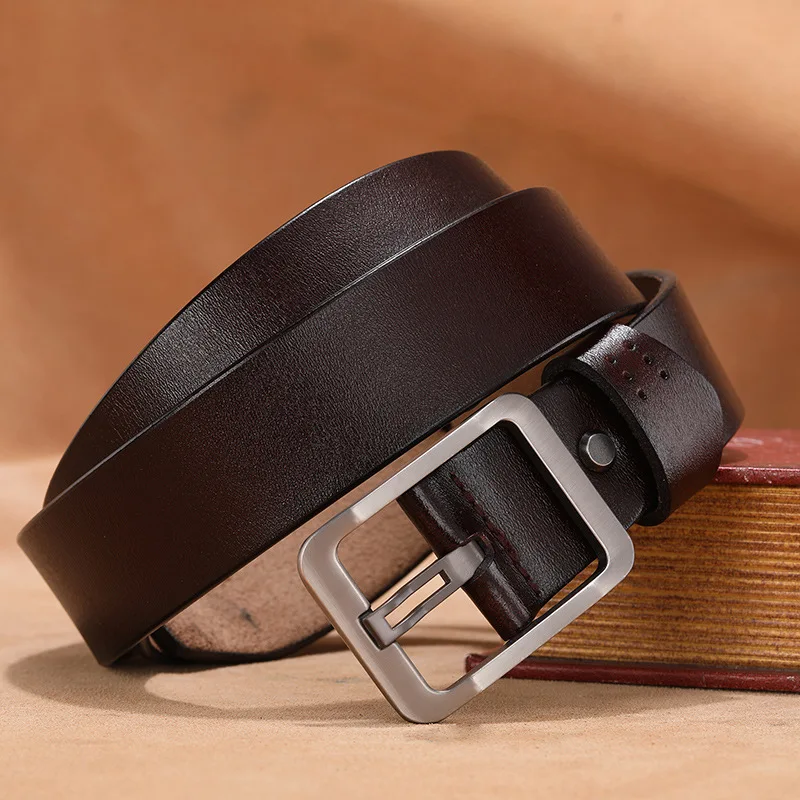 Minimalism Men Belt Genuine Leather Male High Quality Simple Design AlloyMetal Pin Buckle for Jeans Business Belt Waistband
Minimalism Men Belt Genuine Leather Male High Quality Simple Design AlloyMetal Pin Buckle for Jeans Business Belt Waistband
