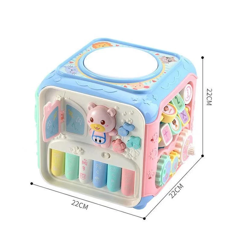 Baby Hexahedral Cube Toy Hand Drum Piano Music Phone Pairing Beads Gear Playing Toys Activity Cube Toys For Children
Baby Hexahedral Cube Toy Hand Drum Piano Music Phone Pairing Beads Gear Playing Toys Activity Cube Toys For Children